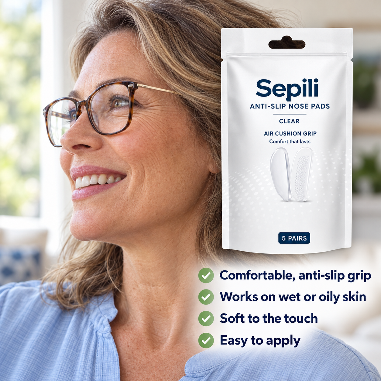 Sepili™ Eyeglass Nose Pads