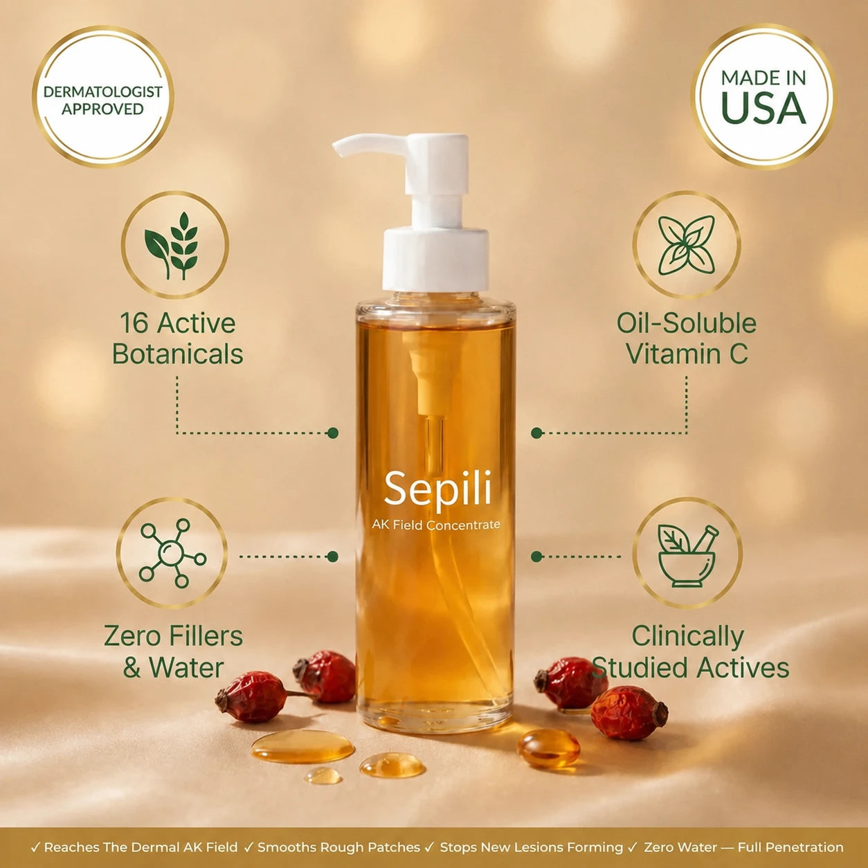 Sepili Actinic Keratosis Correcting Body Oil