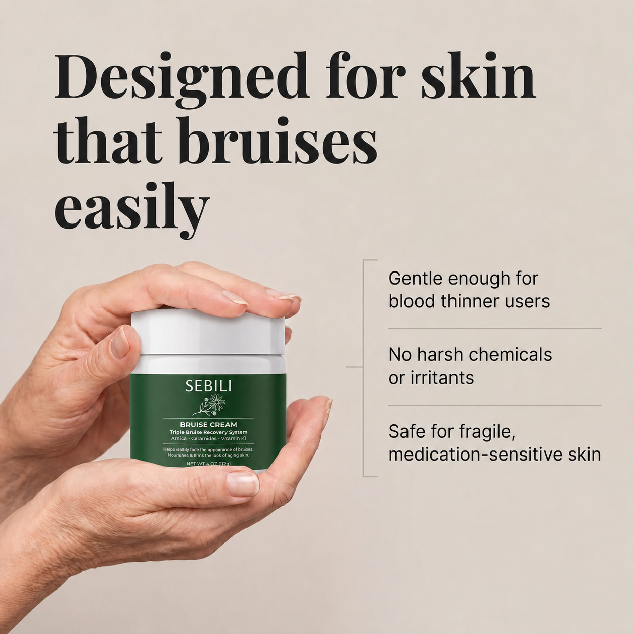 Sebili: Bruise Repair & Skin-Strengthening Cream