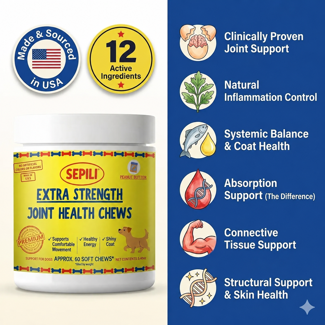 Premium Joint Health Chews - Improved Formula