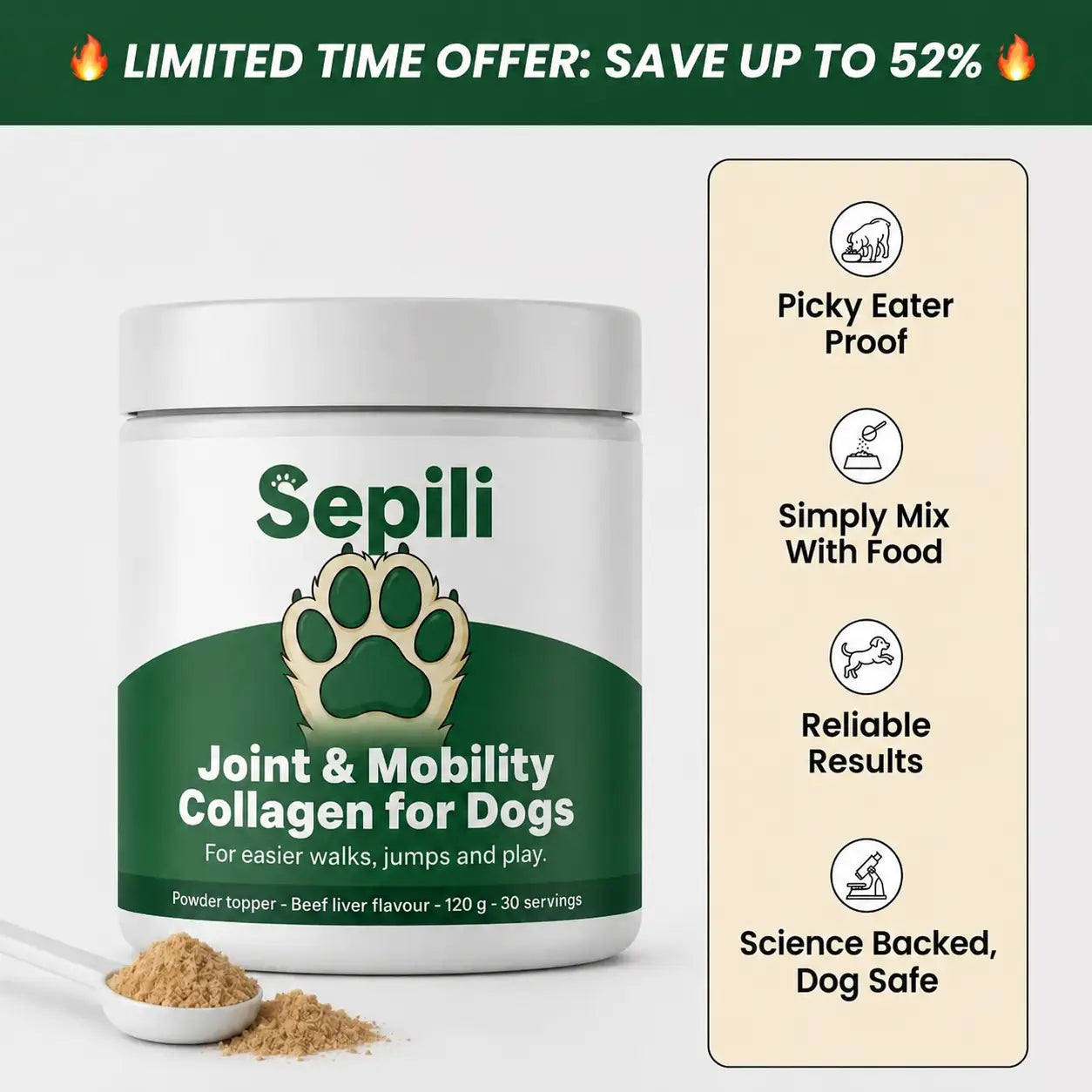 Get Natural Joint Support With Sepili Collagen Topper