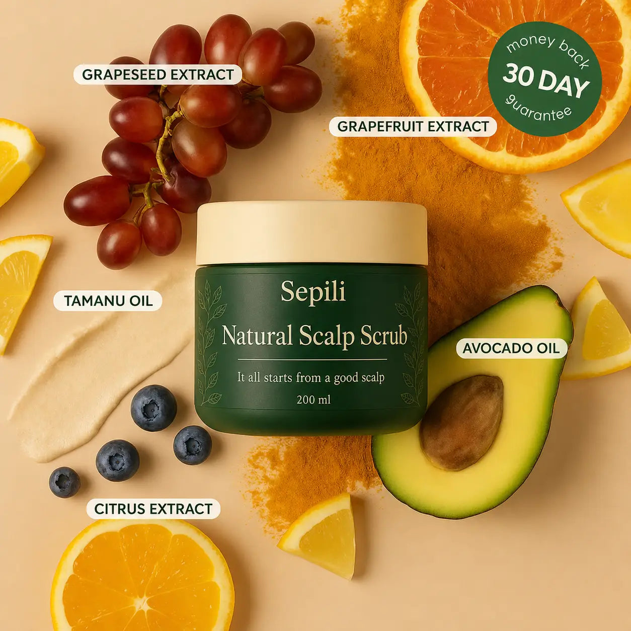 Sepili Natural Scalp Scrub