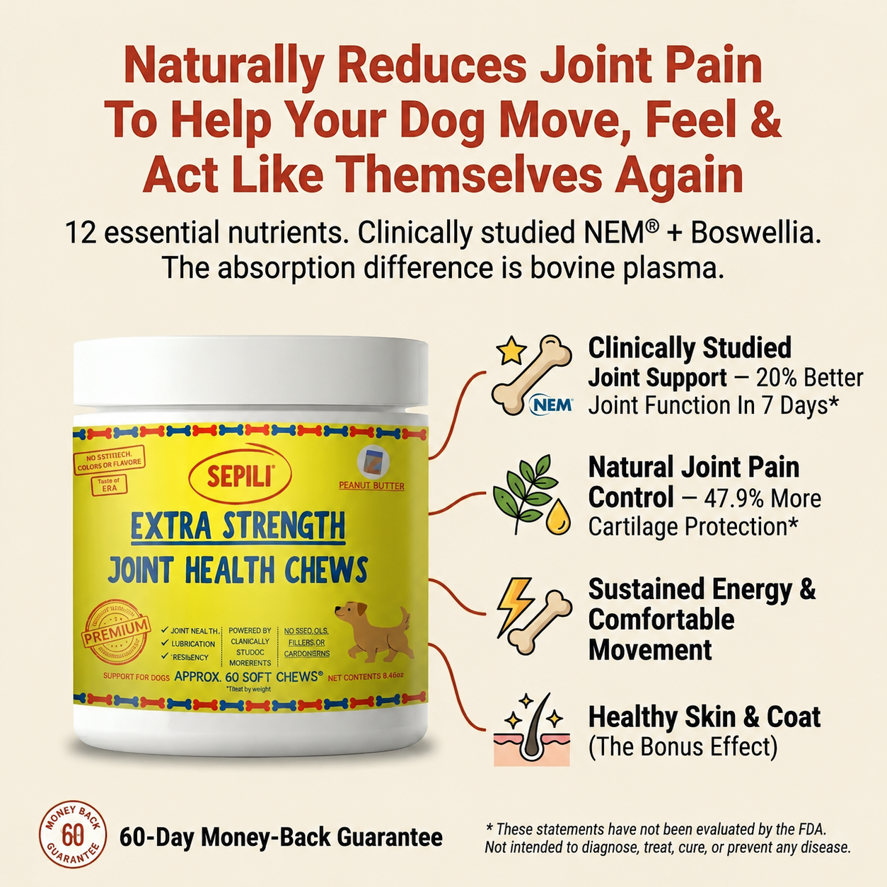Premium Joint Health Chews - Improved Formula