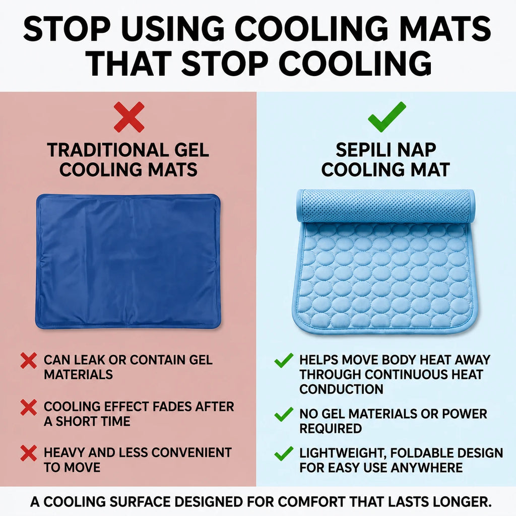 Sepili Nap | Ice-Silk Continuous Cooling Dog Cooling Mat
