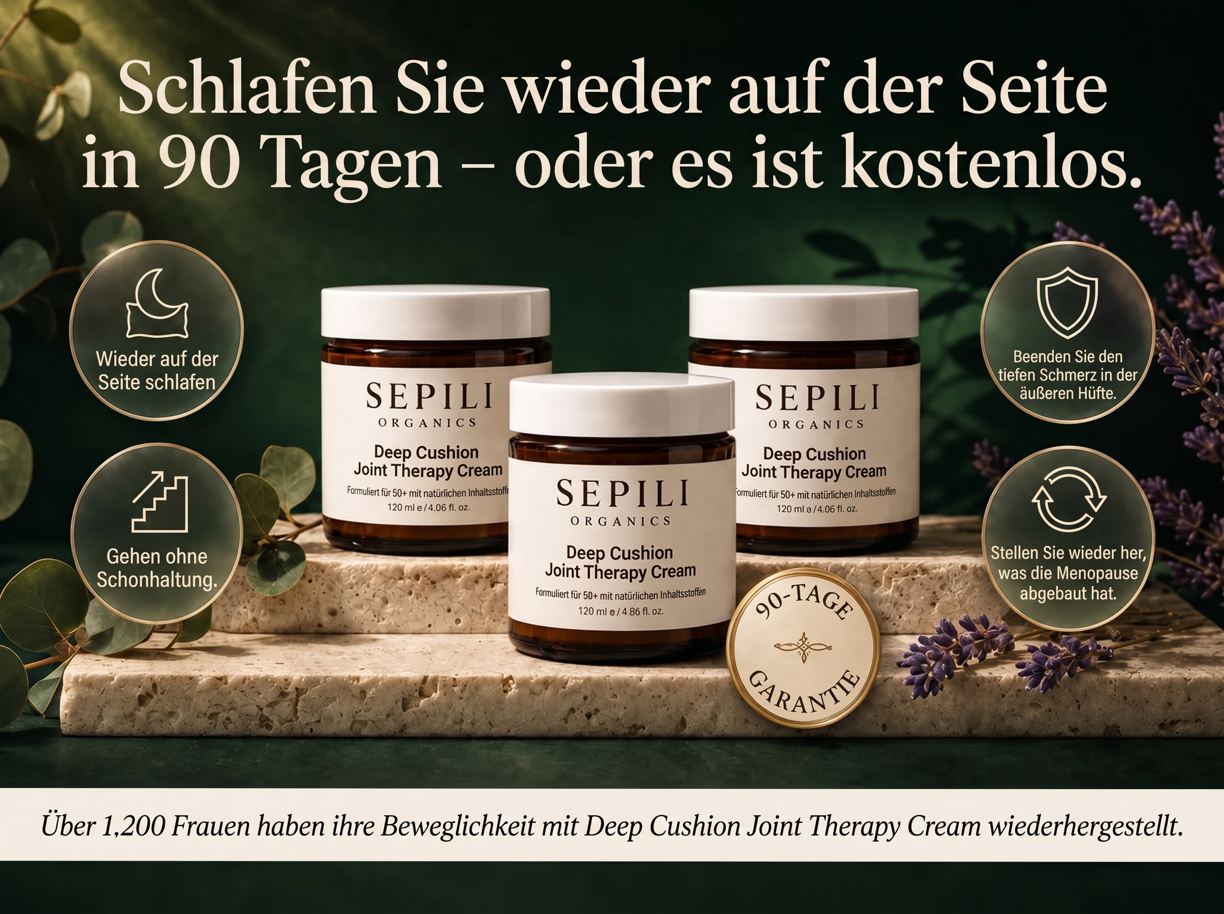 Sepili Organics Tiefenpolster Gelenkcreme – Intensivpflege für bewegliche Gelenke