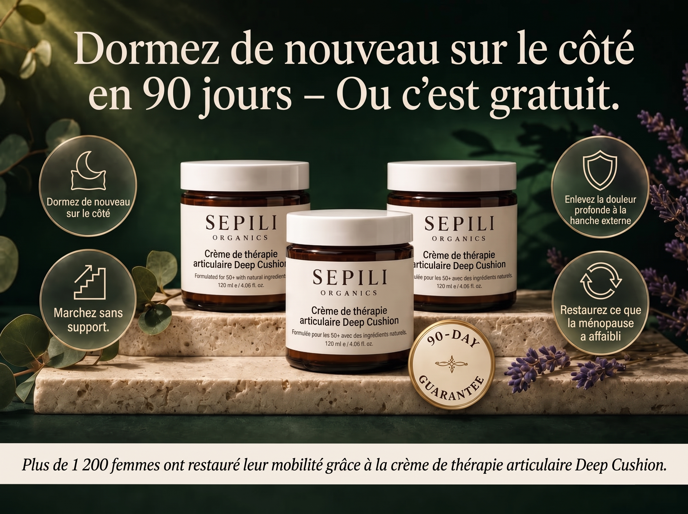 Sepili Organics Crème de soin articulaire – Effet coussin profond