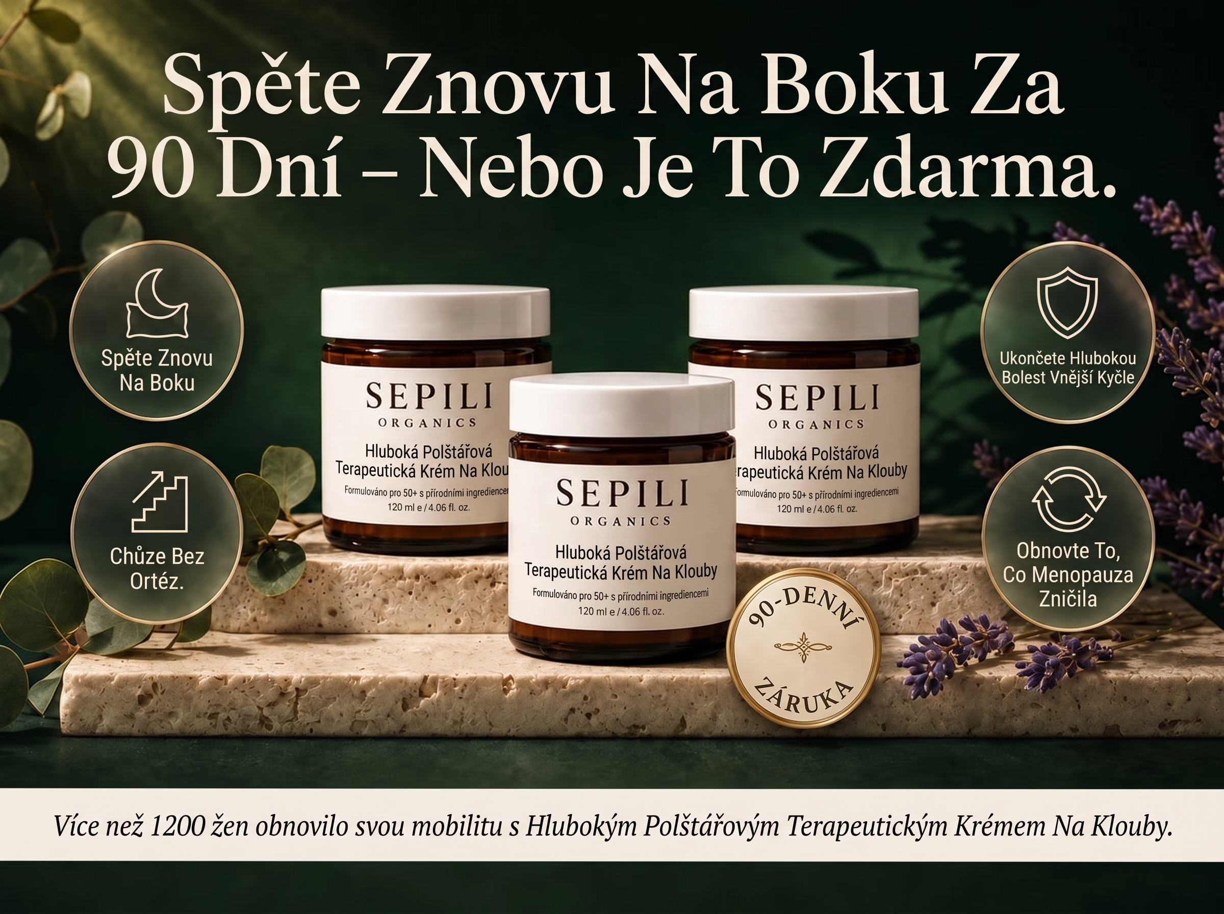 Sepili Organics Hloubkový krém na klouby – úleva a pružnost pohybu