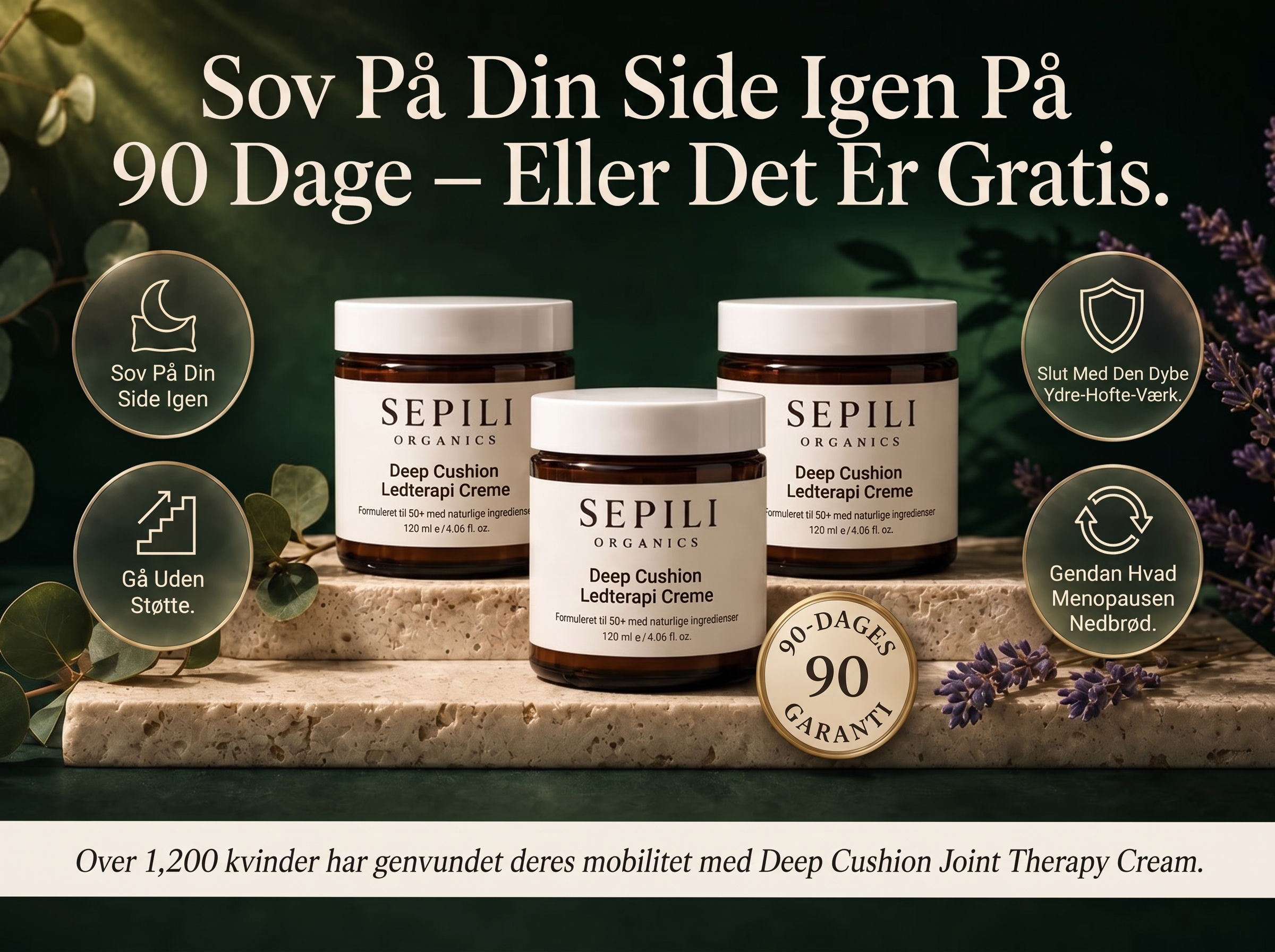 Sepili Organics Dybdevirkende Ledcreme – polstring og lindring til ømme led