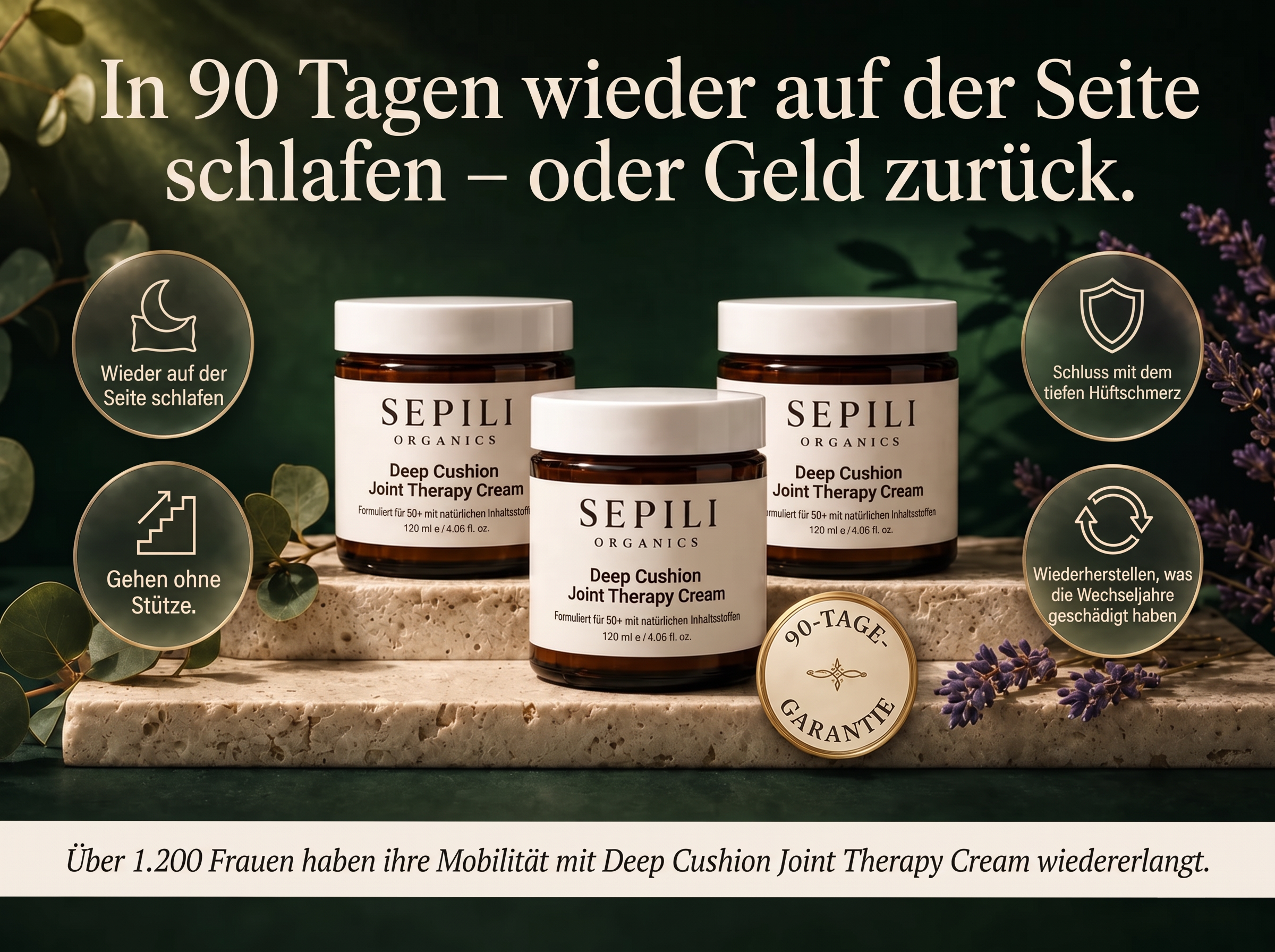 Sepili Organics Gelenk-Intensivcreme – Tiefenpflege mit Polster-Effekt