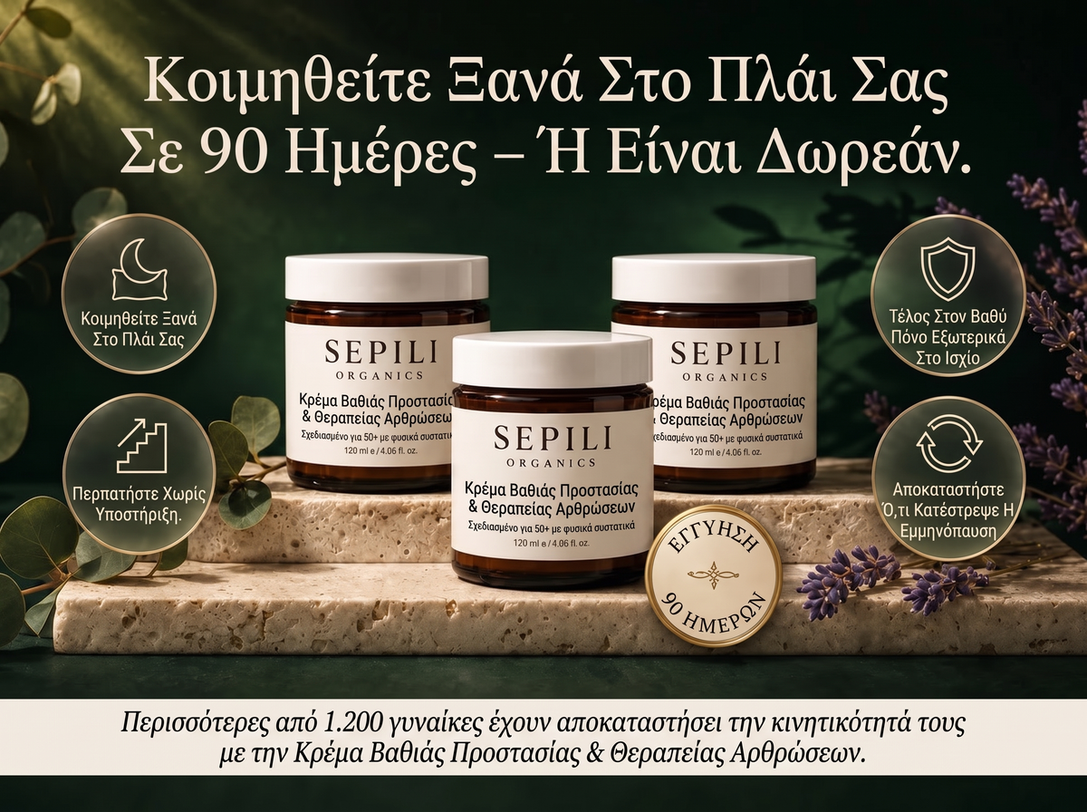 2x Sepili Organics Κρέμα Βαθιάς Ανακούφισης & Στήριξης για Πονεμένες Αρθρώσεις