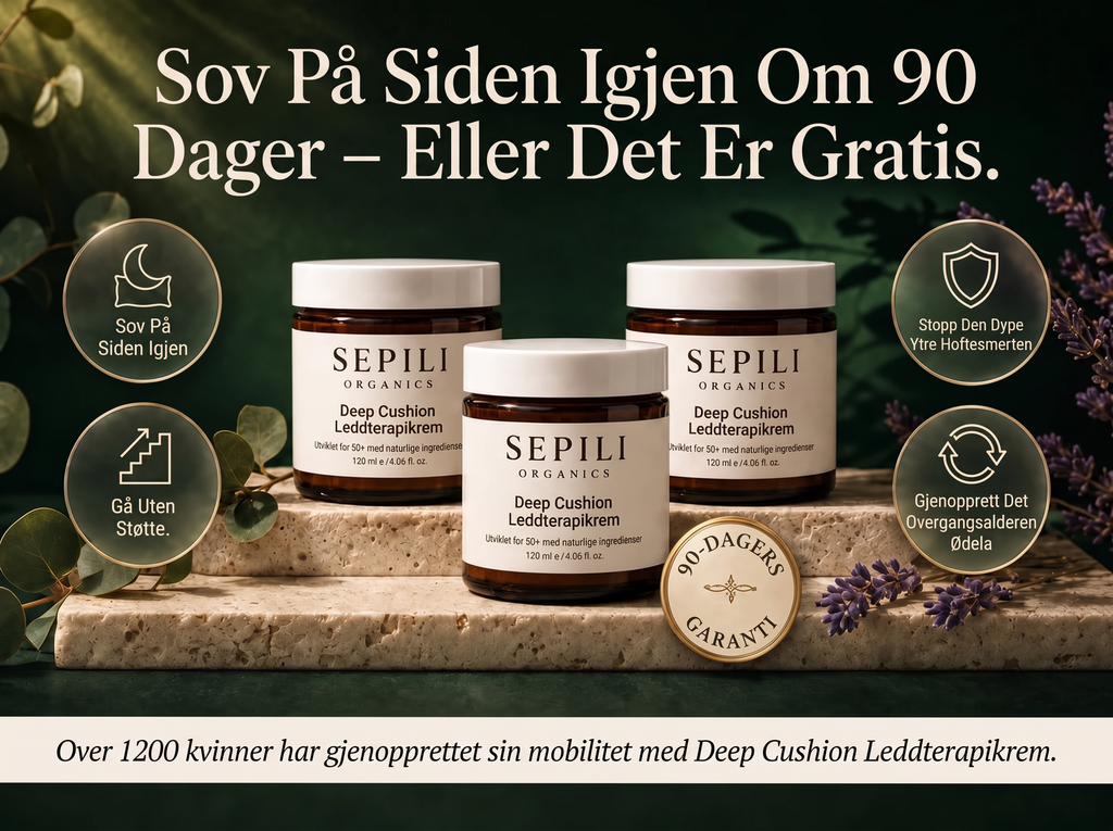 2x Sepili Organics Deep Cushion leddkrem – dyptvirkende lindring for stive, såre ledd