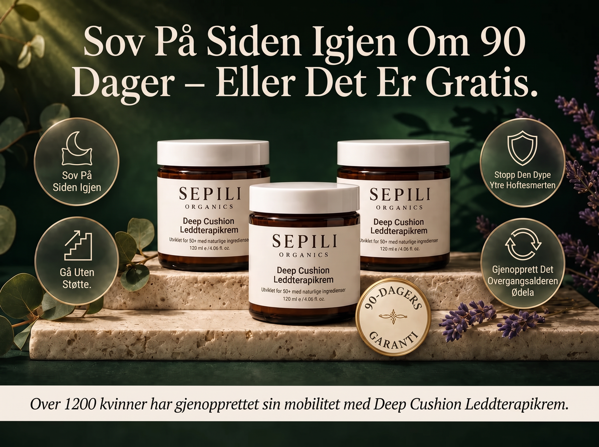 2x Sepili Organics Deep Cushion leddkrem – dyptvirkende lindring for stive, såre ledd