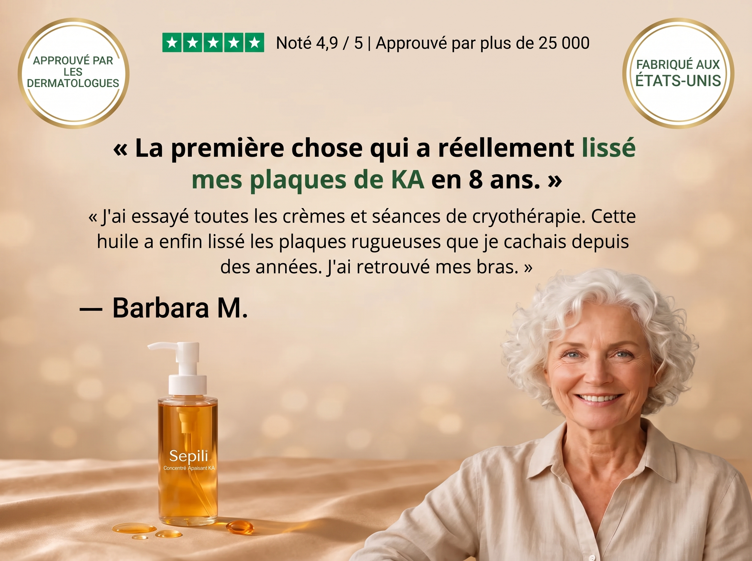 Sepili Huile Corps Correctrice – Kératose Actinique