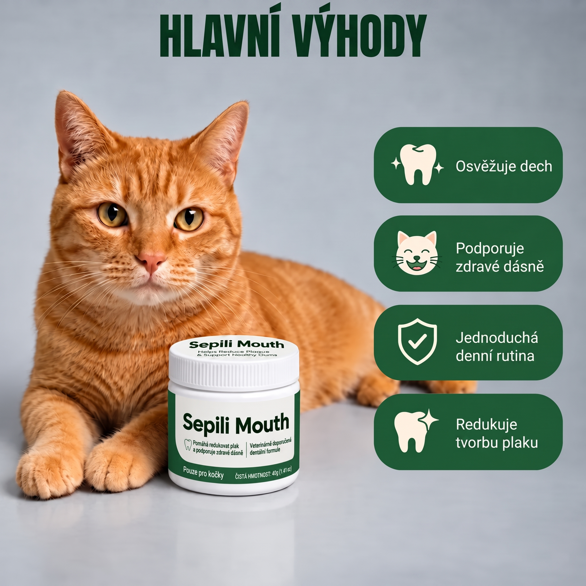 2x Sepili Mouth – ústní a zubní péče pro kočky