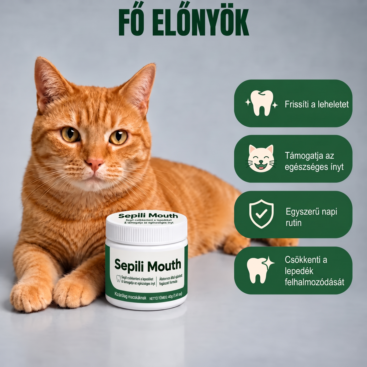 2x Sepili Szájápoló Macskáknak