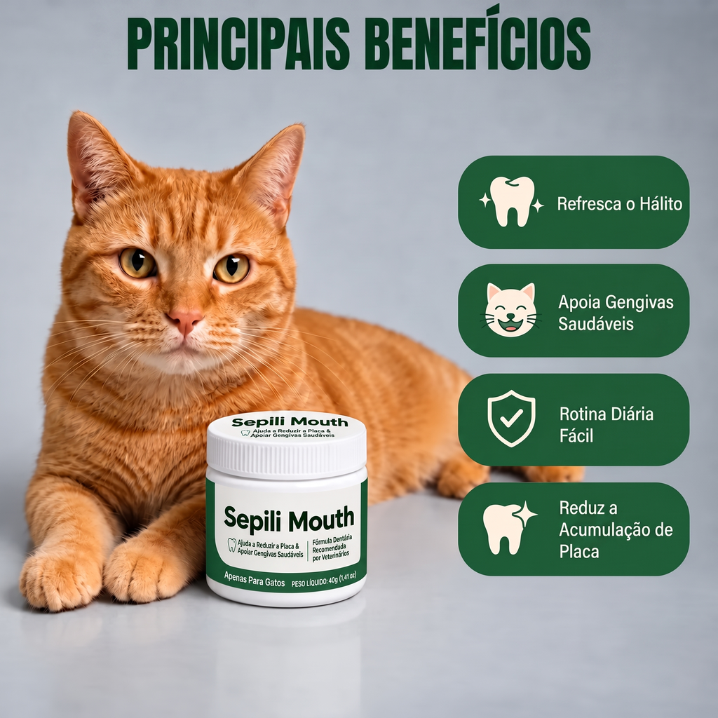 2x Sepili Higiene Oral para Gatos