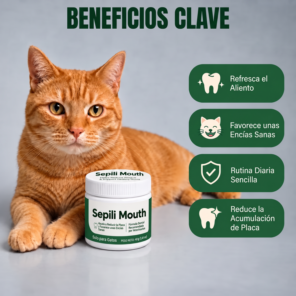 2x Sepili Cuidado Dental para Gatos