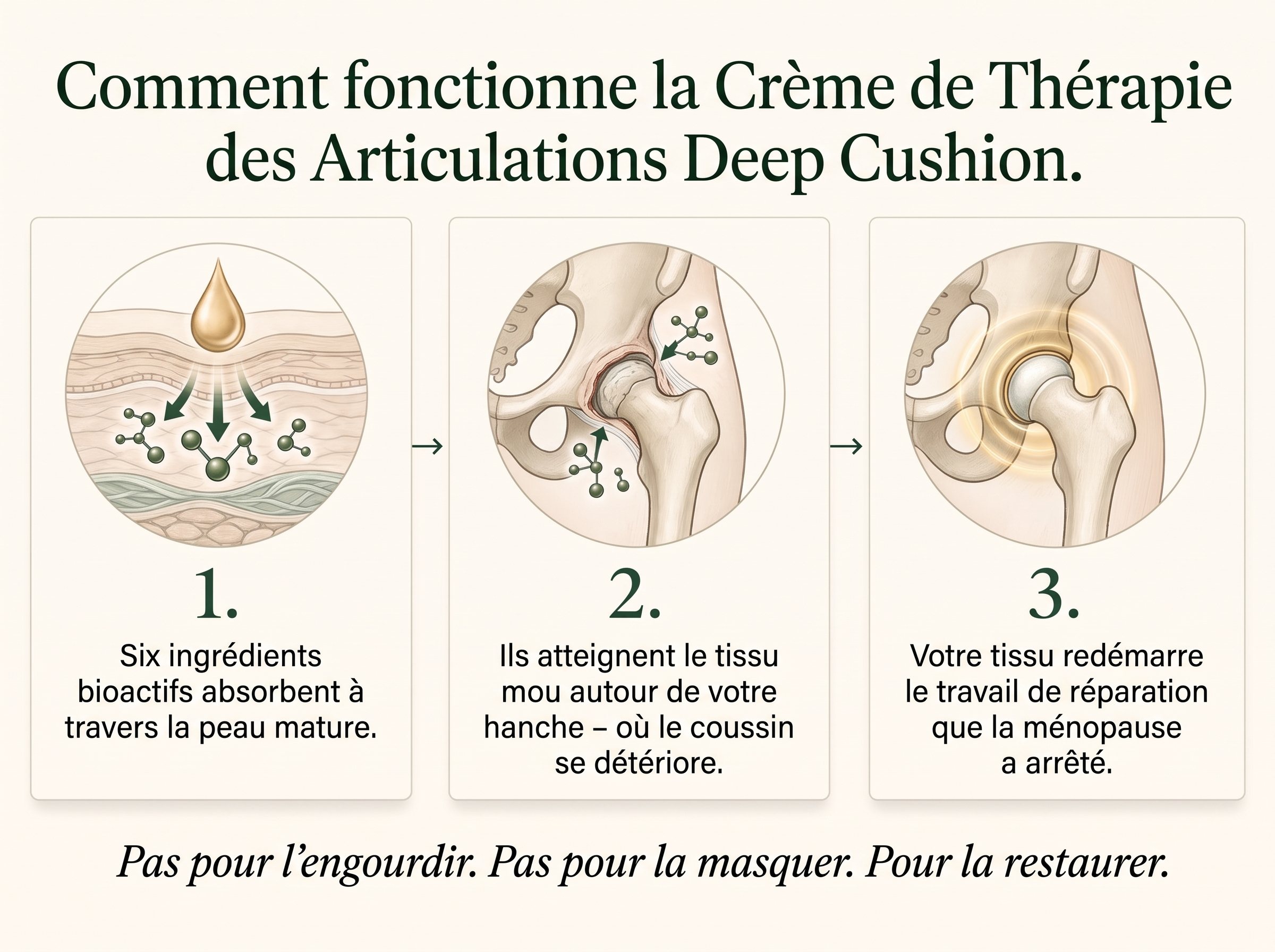 Sepili Organics Crème de soin articulaire – Effet coussin profond