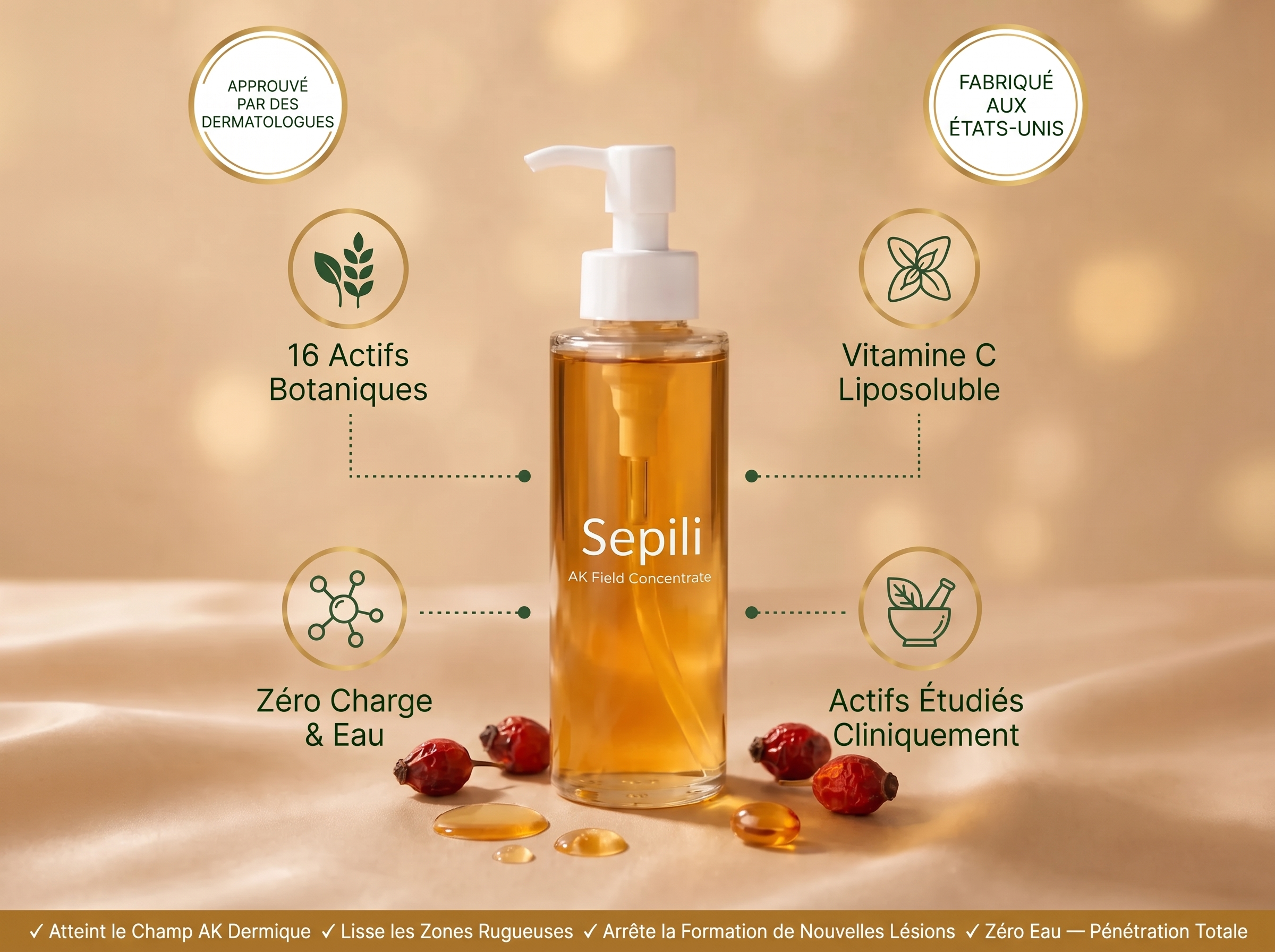 Sepili Huile Corps Correctrice – Kératose Actinique