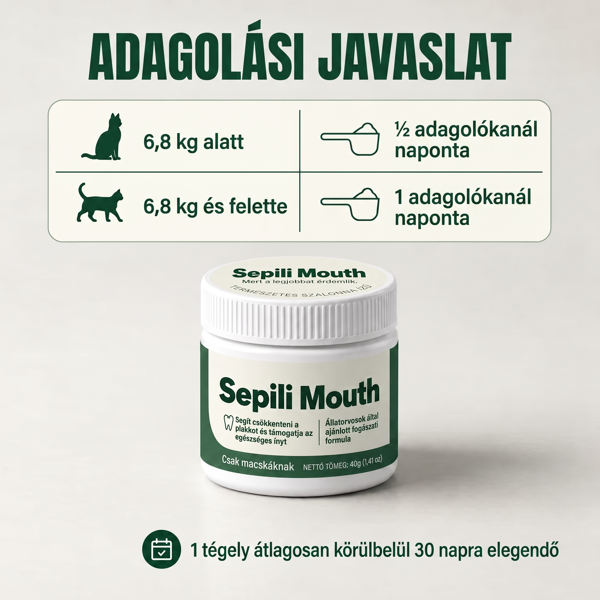 Sepili Szájápoló Macskáknak