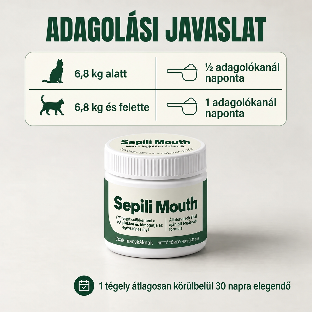 2x Sepili Szájápoló Macskáknak