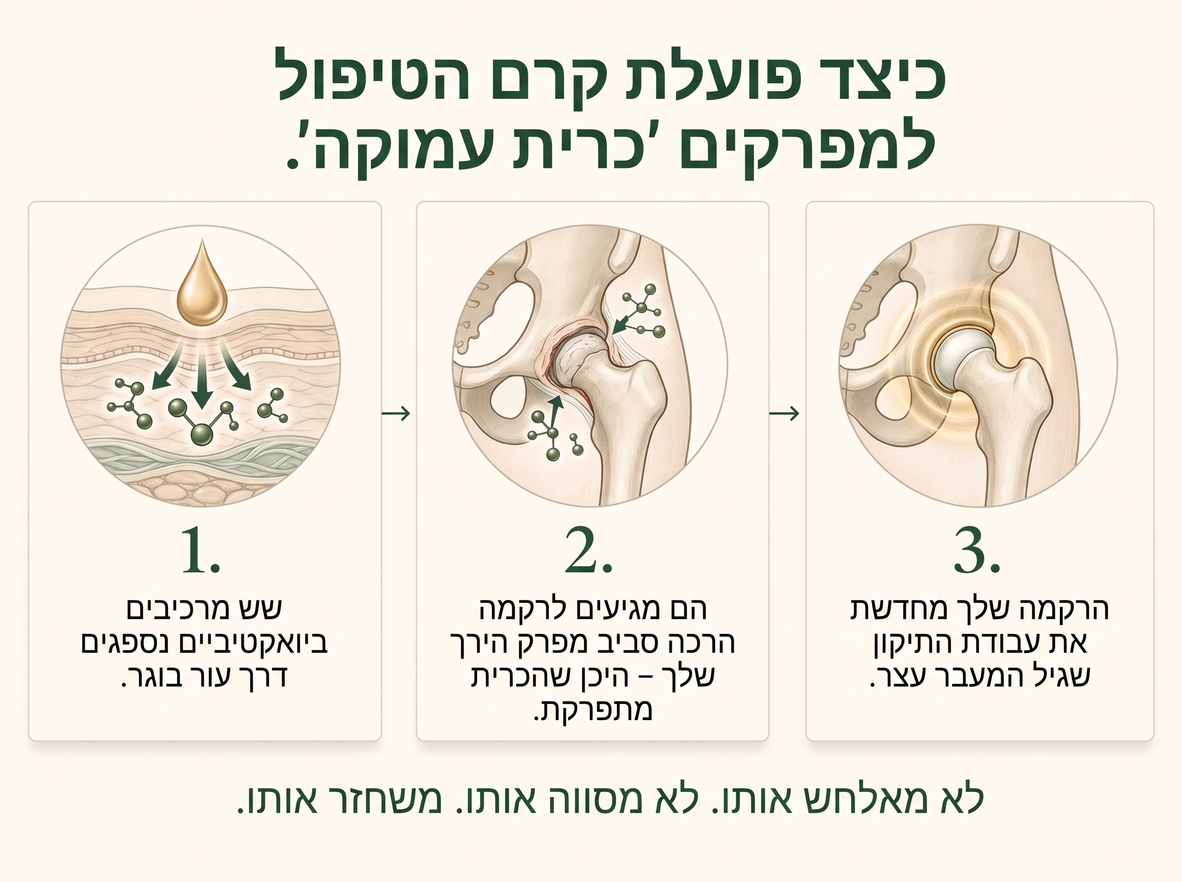 Sepili Organics קרם טיפולי לפרקים – ריפוד והקלה עמוקה