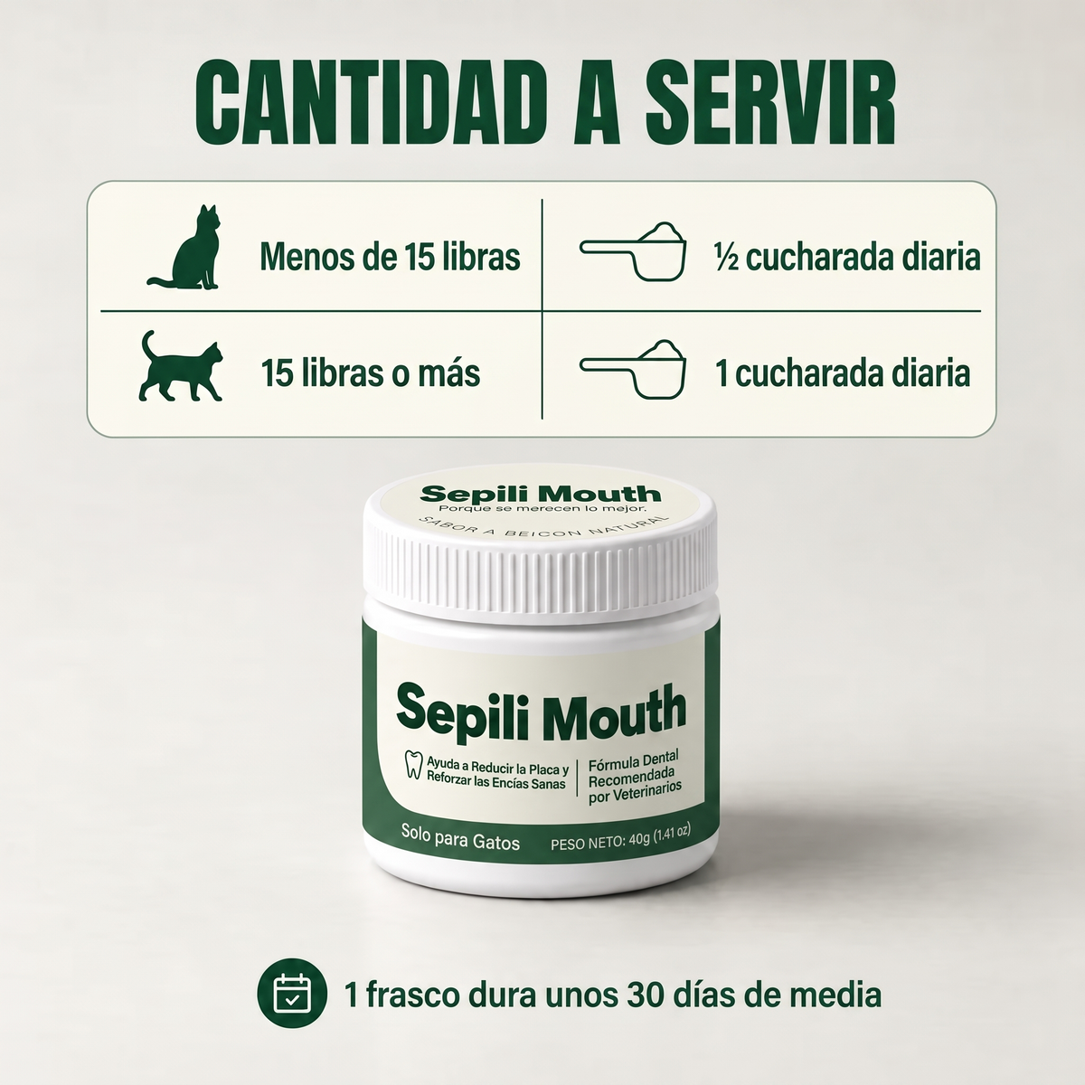 2x Sepili Cuidado Dental para Gatos