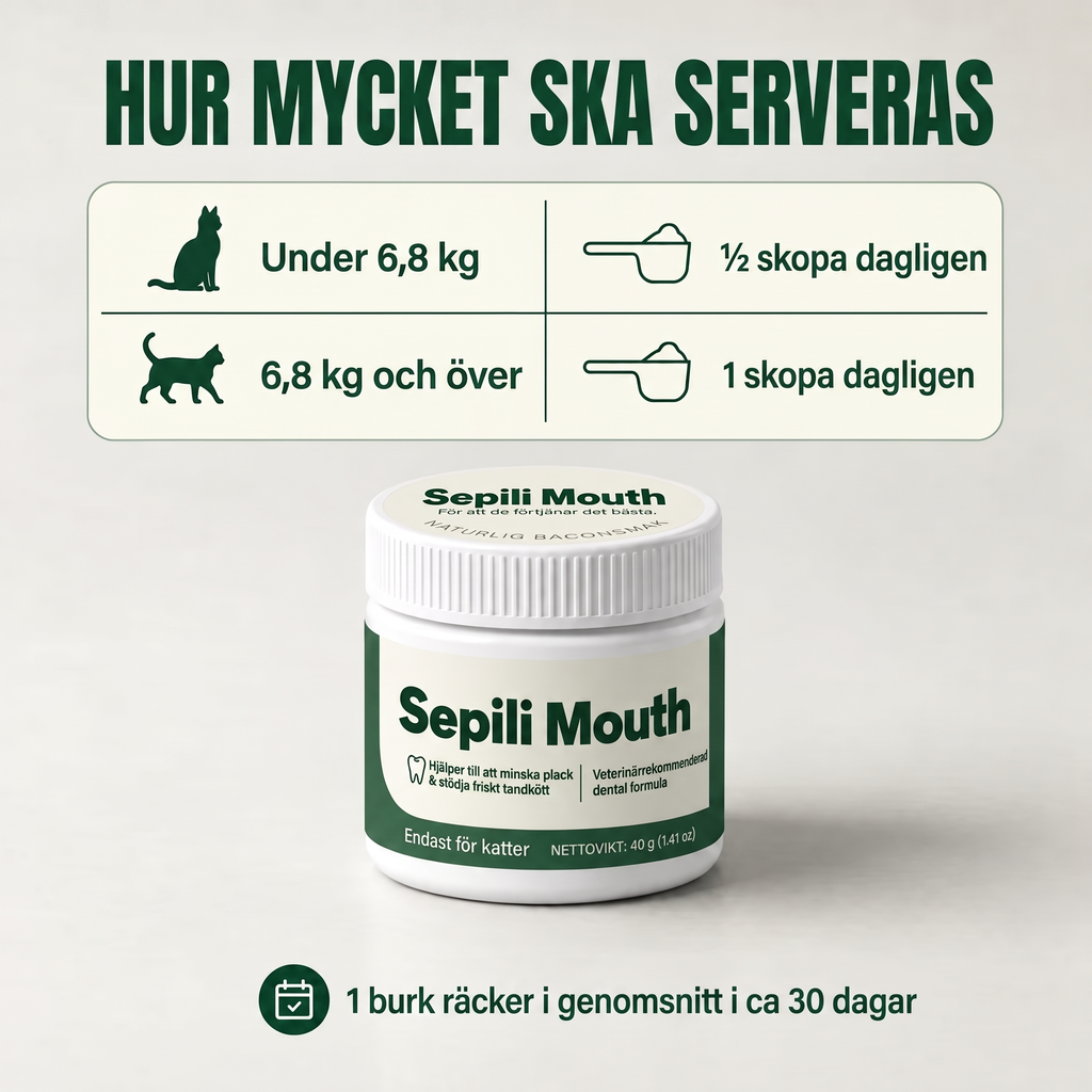 3x Sepili Munvård för katt