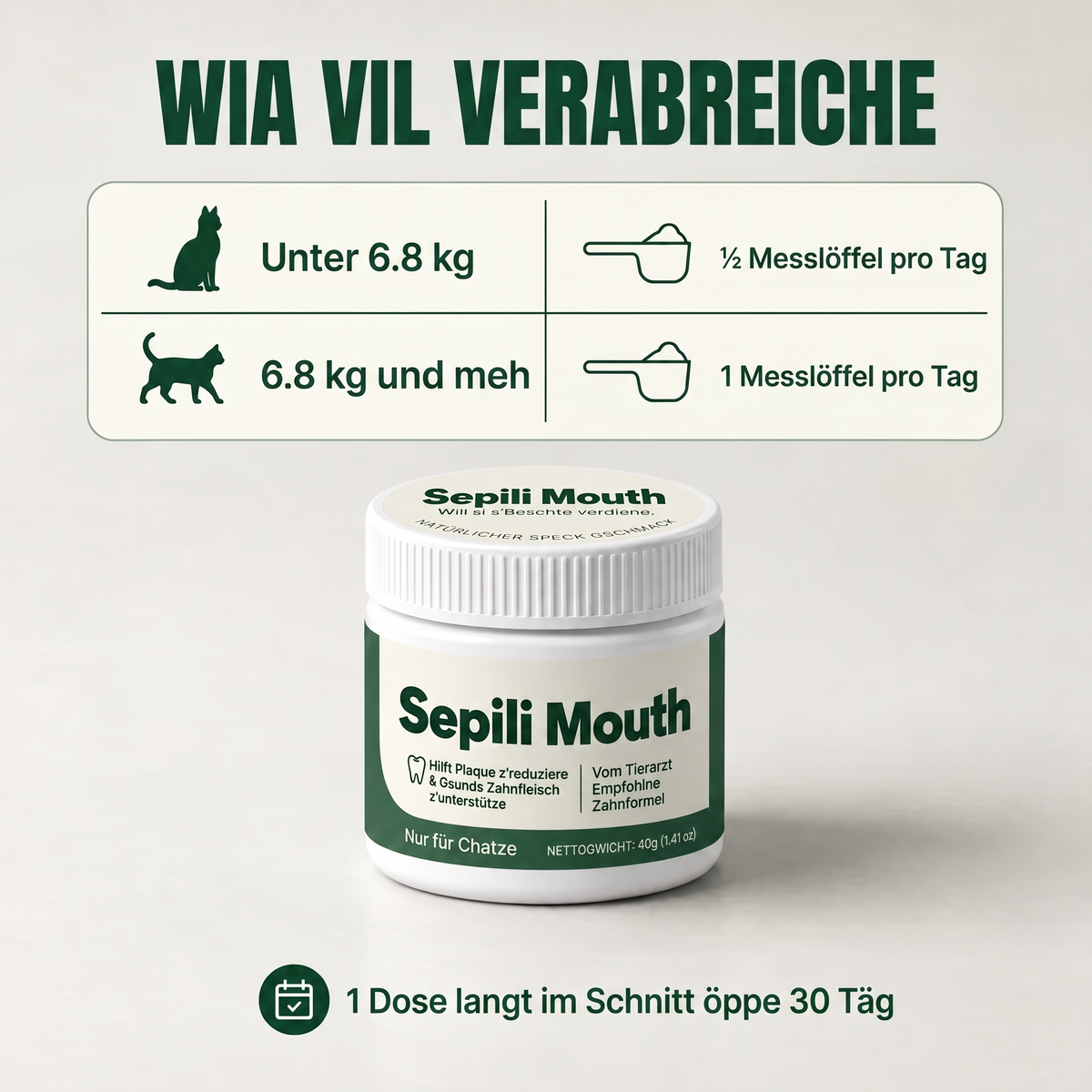2x Sepili Zahn- & Maulpflege für Katzen
