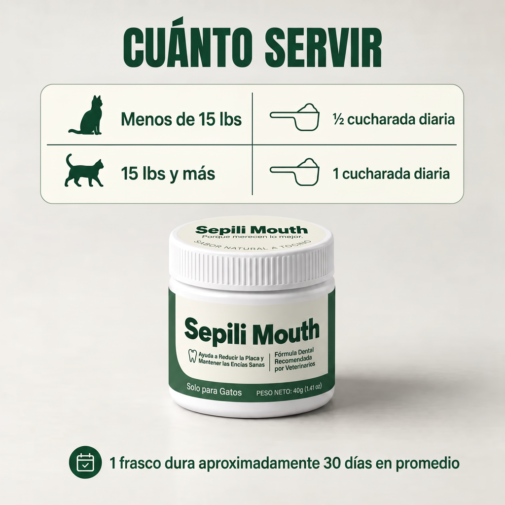 2x Sepili Cuidado Bucal para Gatos