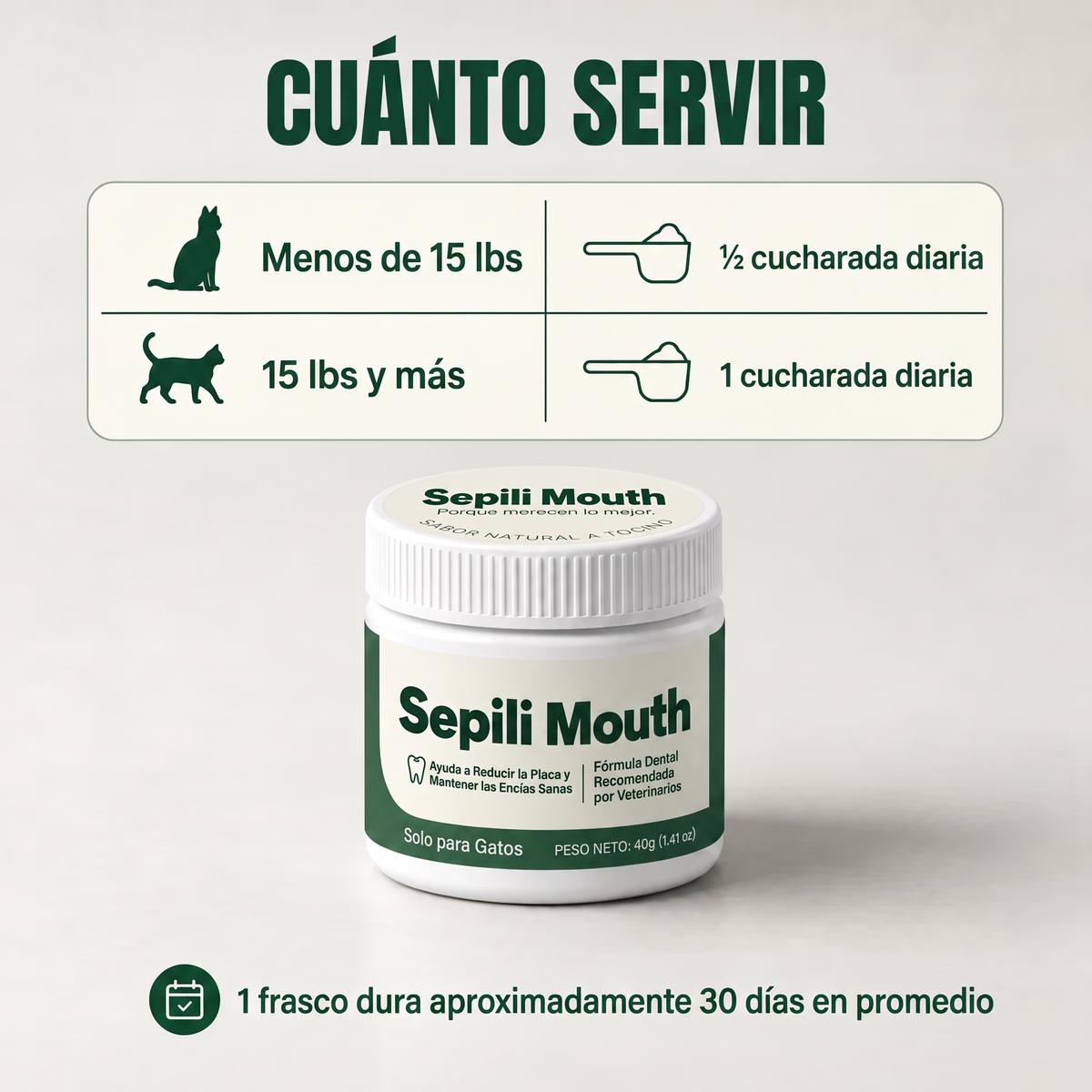 2x Sepili Cuidado Bucal para Gatos