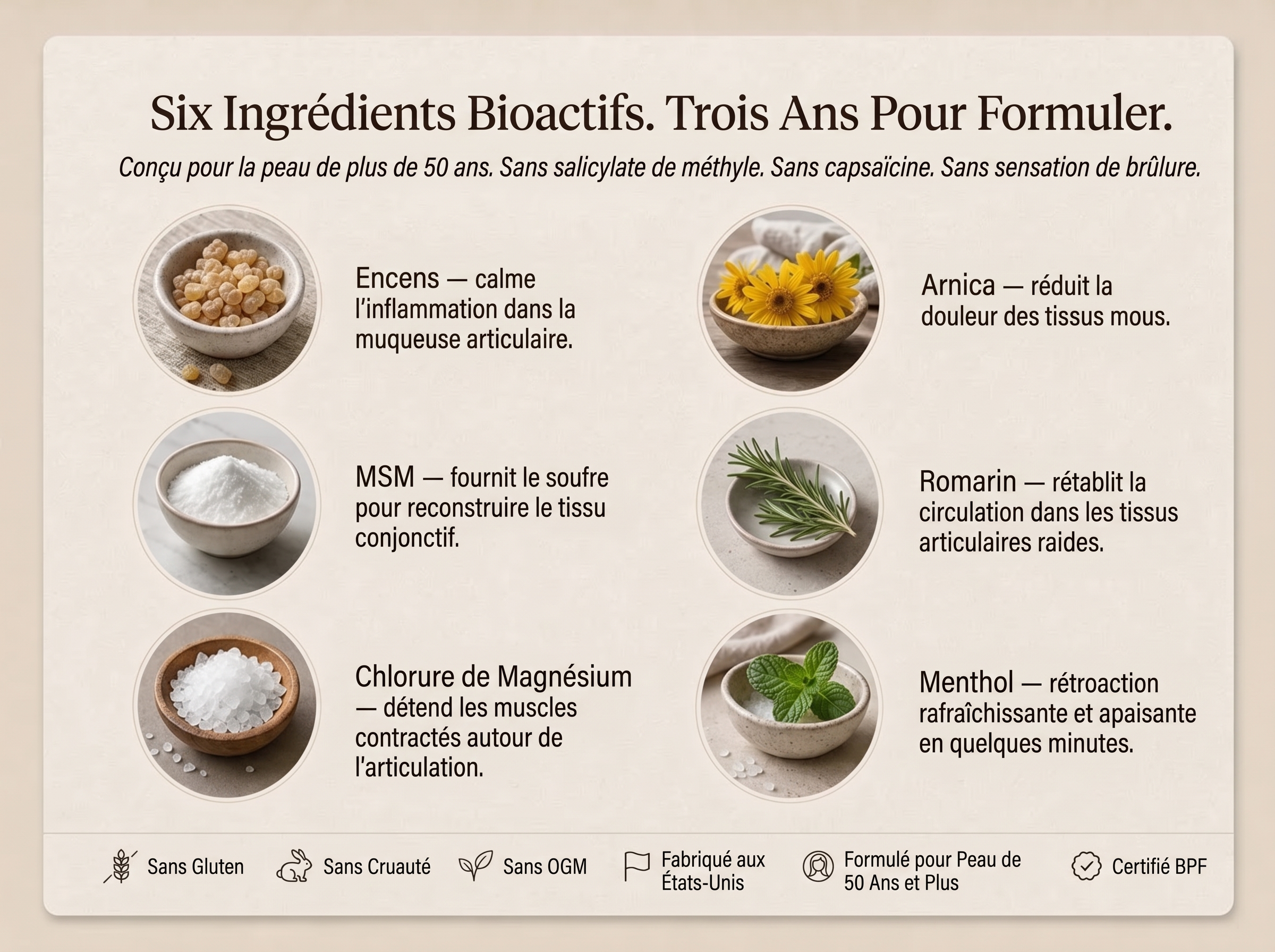 Sepili Organics Crème de soin articulaire – Effet coussin profond