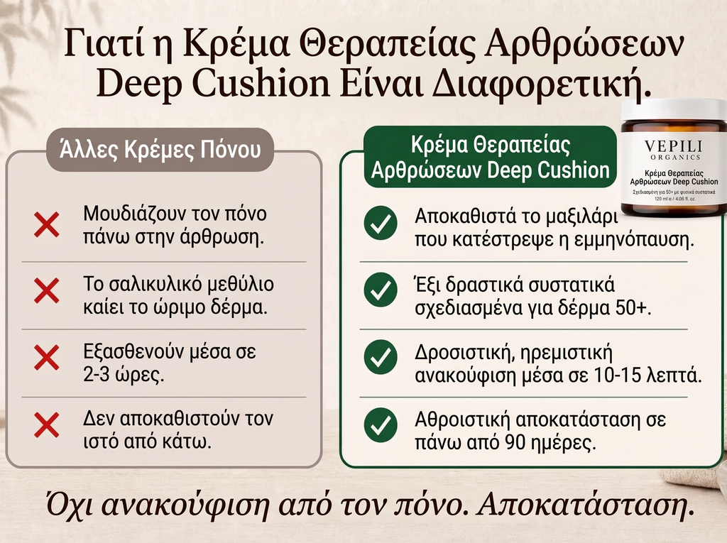 2x Sepili Organics Κρέμα Βαθιάς Ανακούφισης & Στήριξης για Πονεμένες Αρθρώσεις