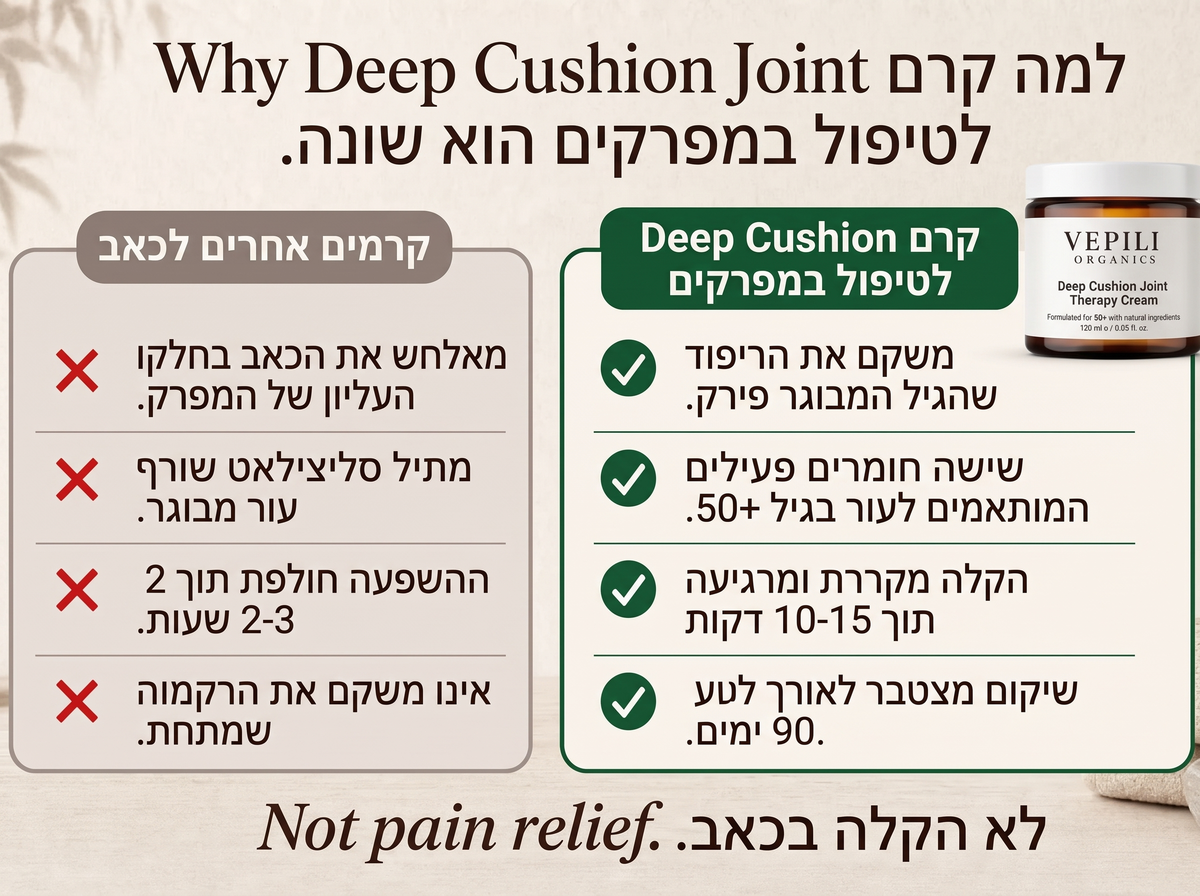 2x Sepili Organics קרם טיפולי לפרקים – ריפוד והקלה עמוקה