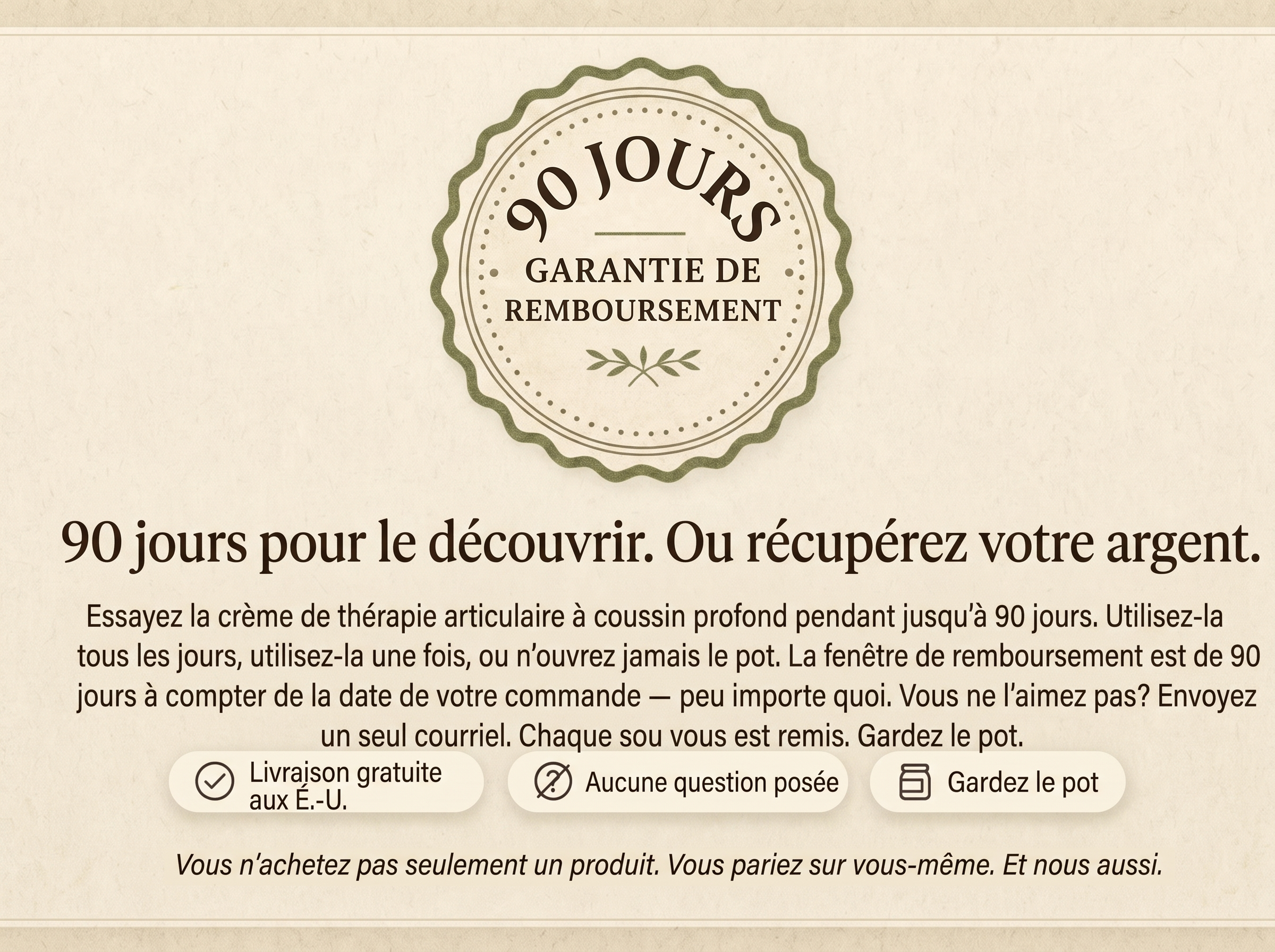 Sepili Organics Crème de soin articulaire – Effet coussin profond