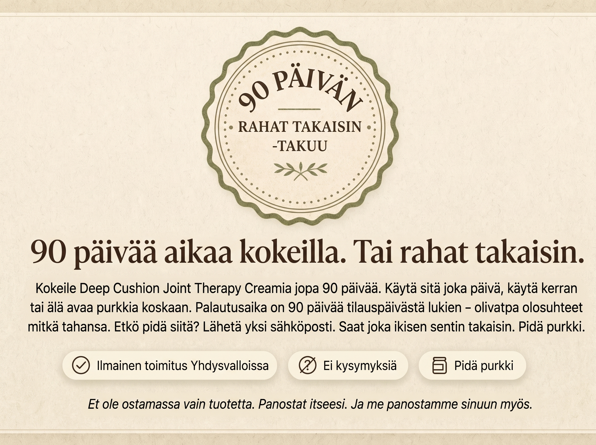 Sepili Organics Syvävaikutteinen nivelhoitovoide