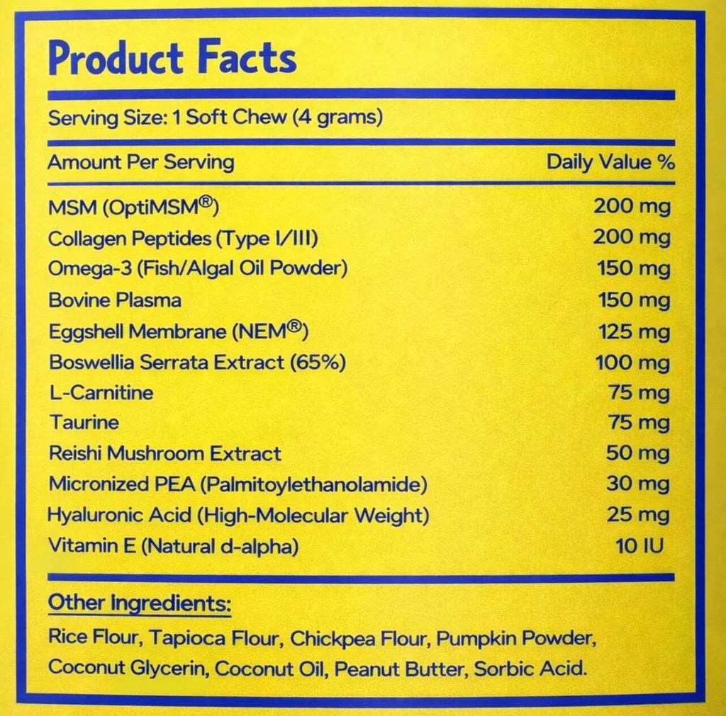 Premium Joint Health Chews - Improved Formula