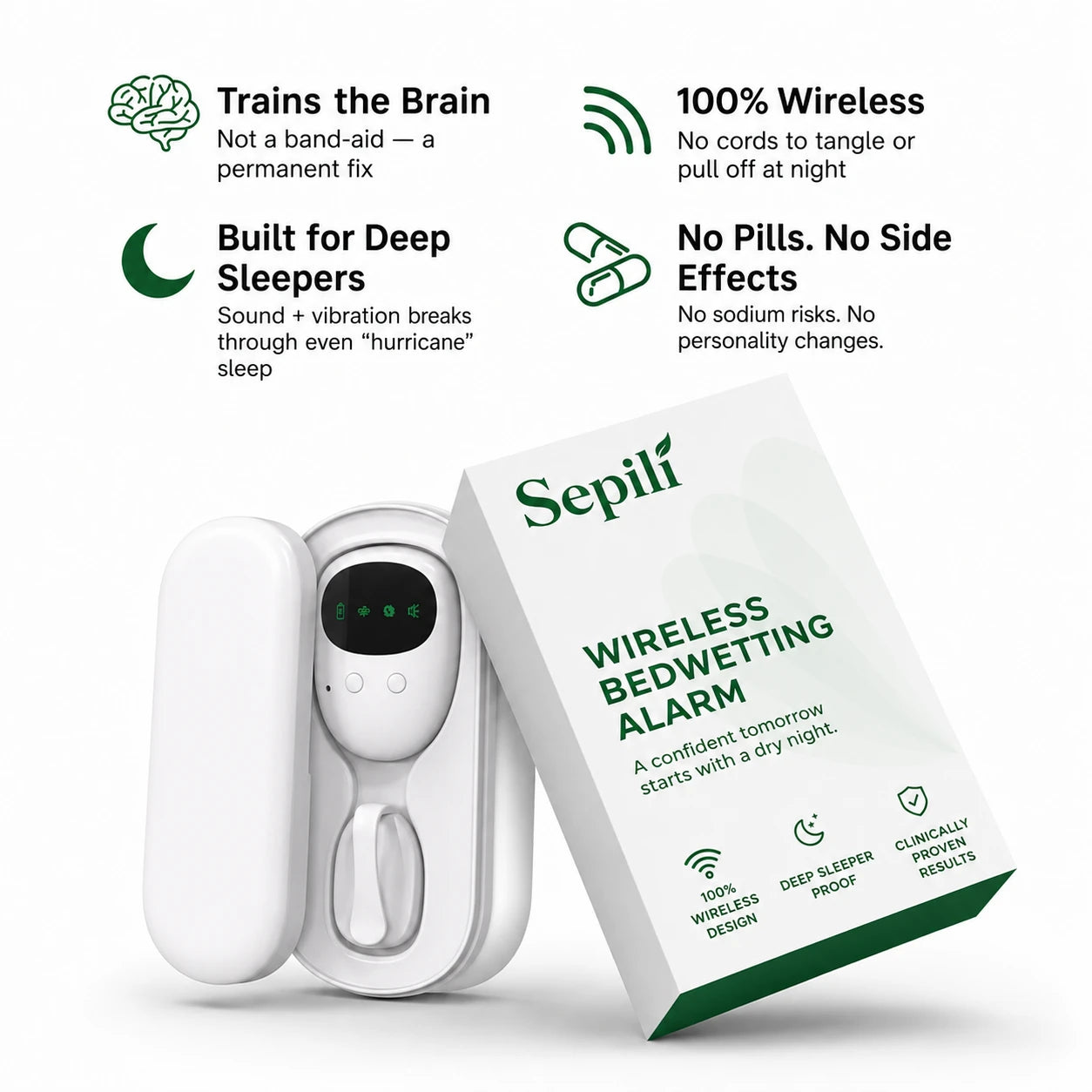 NightDry™ Wireless Bedwetting Alarm